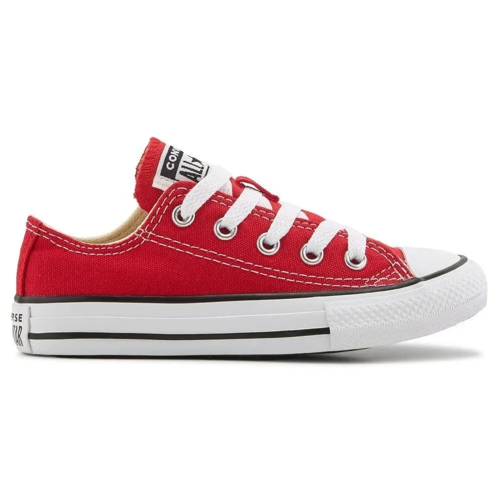 Converse Chuck Taylor All Star Sneakers Kids 8 Red Low Top Casual Shoes ZOGG3268
